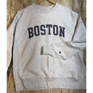 Vintage Boston University Champion Reverse Weave Crewneck Sweatshirt